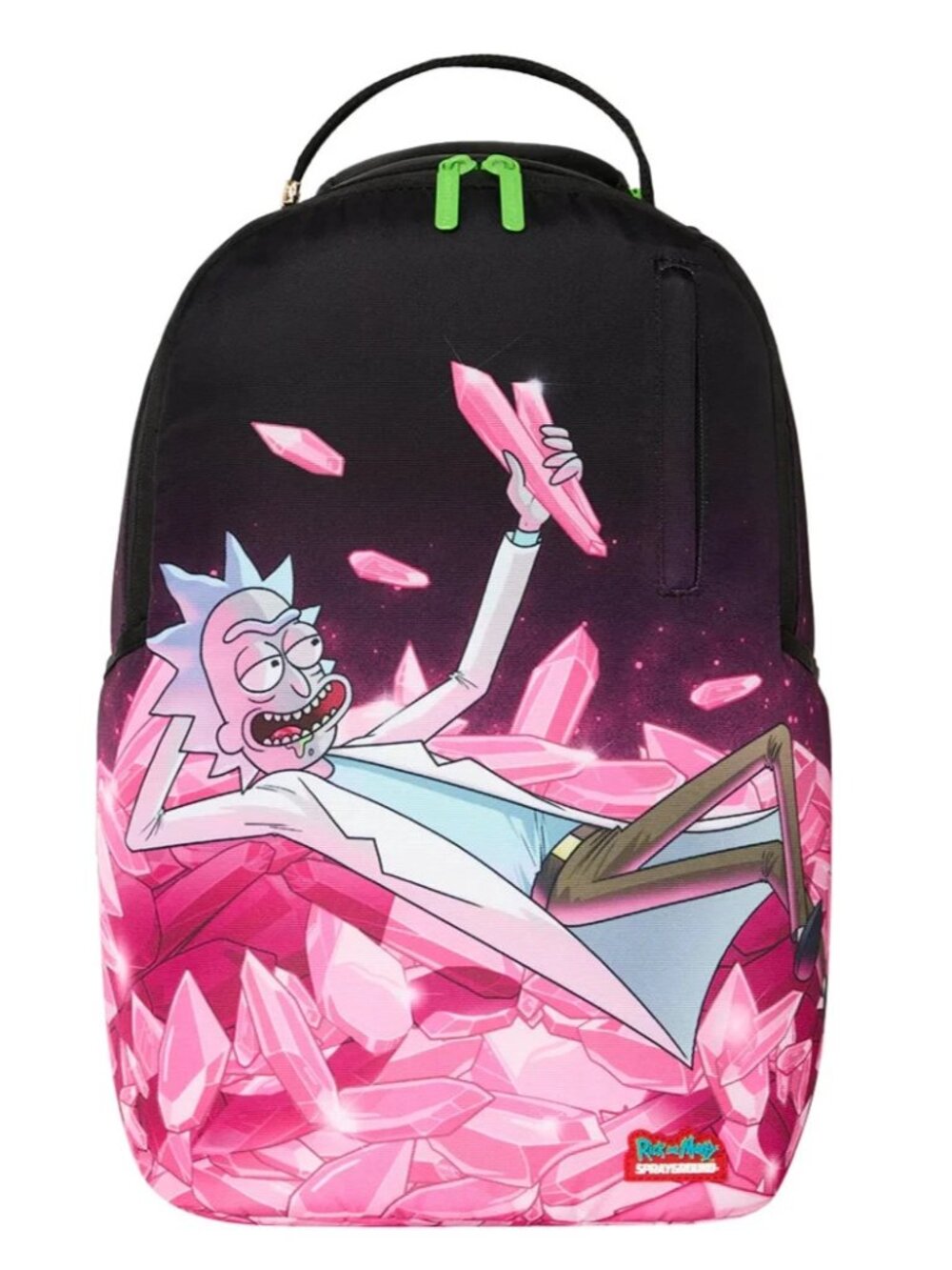 Sprayground Rick & Morty KALAXIAN CRYSTAL Backpack🔥New Bookbag Large School Bag